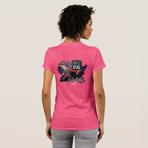 Motorcycle Ride the Historic Route 66 Road Trip T_ T_Shirt