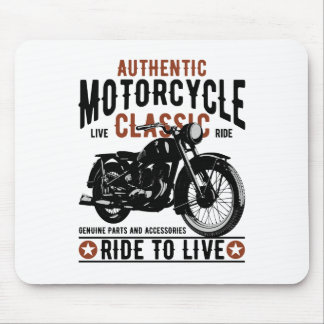 motorcycle ride to live mouse pad
