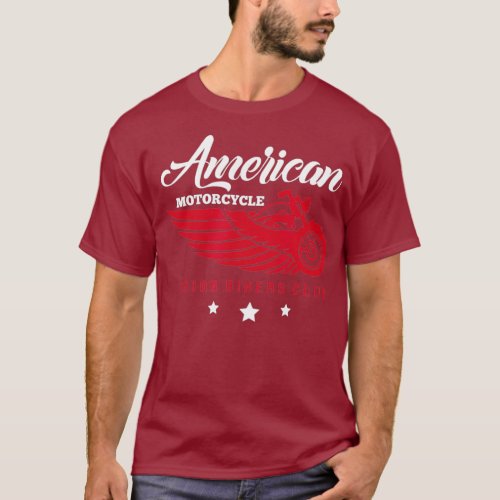 Motorcycle Rider American Motorcycle Indian Club T_Shirt