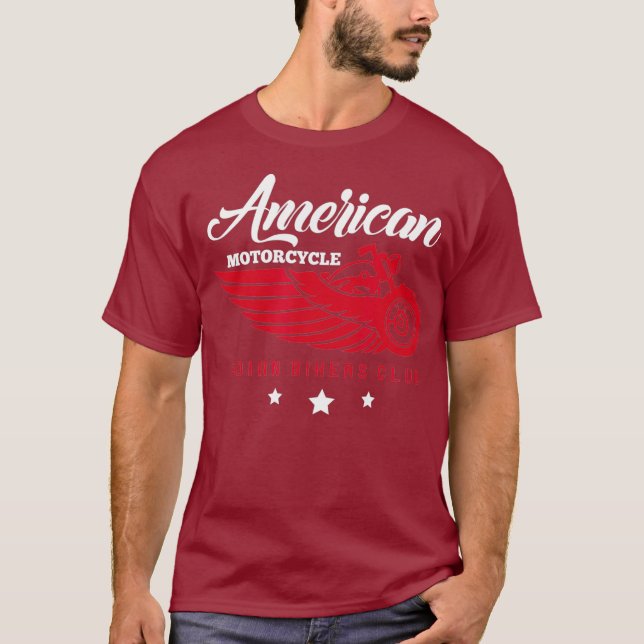 Motorcycle Rider American Motorcycle Indian Club T-Shirt (Front)