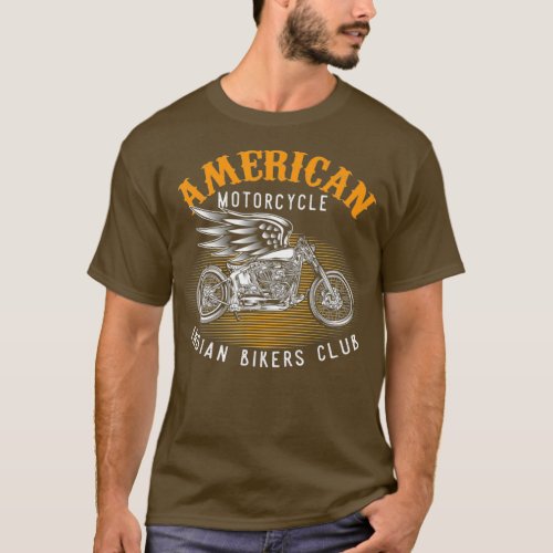 Motorcycle Rider American Motorcycle Indian Club T_Shirt