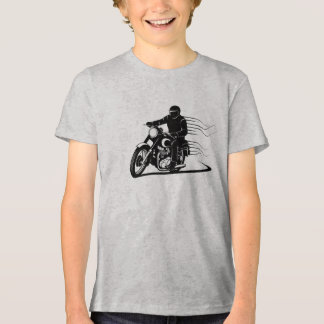 Motorcycle Rider Silhouette – Speed, Freedom & Sty Tri-Blend Shirt