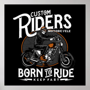 Motorcycle Riders Poster