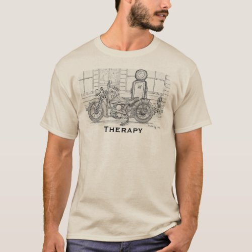 Motorcycle Riding is Therapy T_Shirt