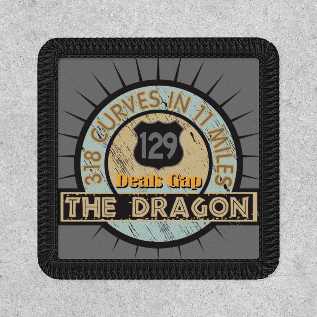 Motorcycle Road The Dragon in Deals Gap Patch (Front)