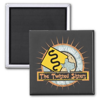 Motorcycle Road The Twisted Sisters In Texas Biker Magnet by whereabouts at Zazzle