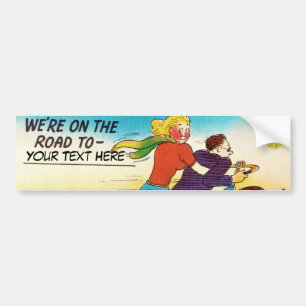 Motorcycle Road Trip Bumper Sticker