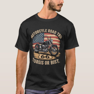 Motorcycle Road Trip Hoodie – Route 66 & American T-Shirt