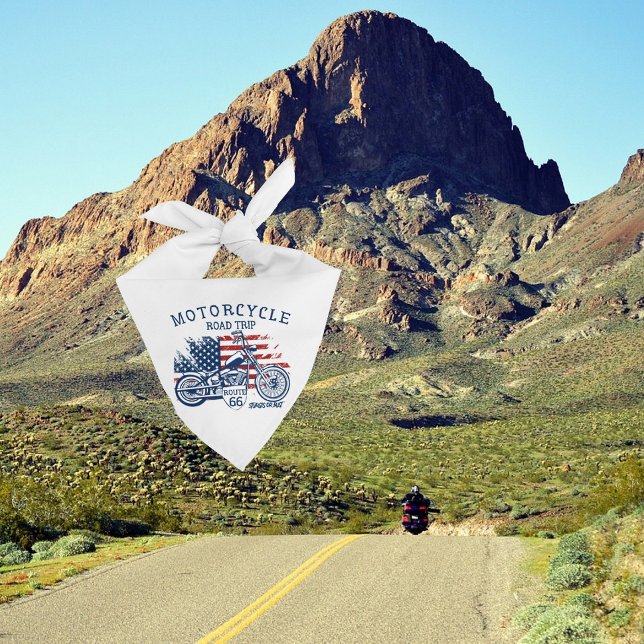 Motorcycle Road Trip Route 66 Sturgis or Bust  Bandana (Creator Uploaded)