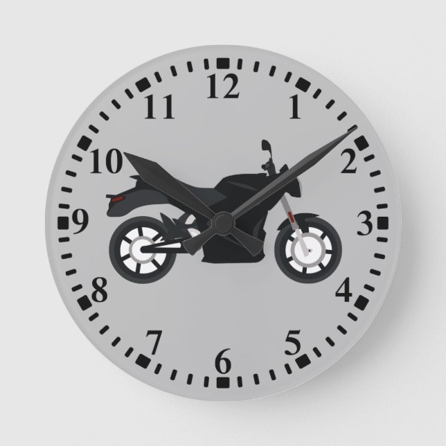 Motorcycle Round Clock (Front)
