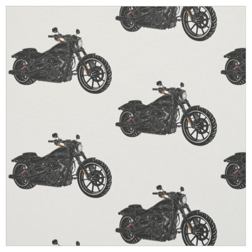 Motorcycle Rustic Fabric