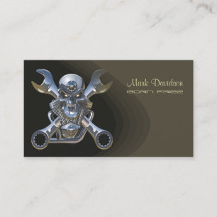 Motorcycle sales + repair businesscards business card