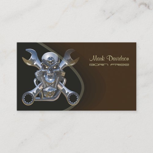 Motorcycle sales  repair businesscards business card