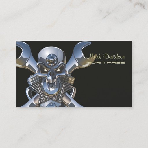 Customizable Motorcycle sales + repair businesscards business card templates