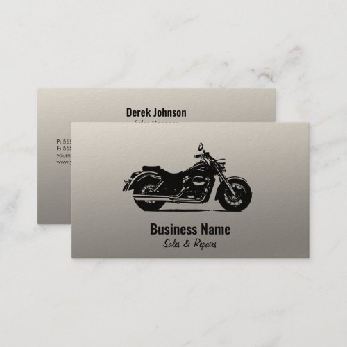 Motorcycle Sales  Service Business Cards