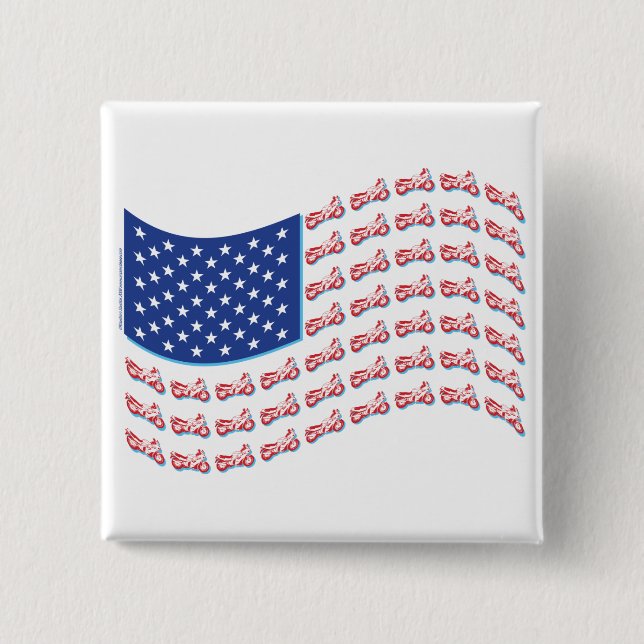 Motorcycle-Shadow-Flag-Wave Button (Front)