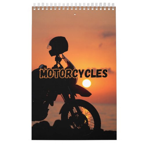 Motorcycle Showcase Collection Wall Calendar