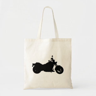 Motorcycle Silhouette Tote Bag