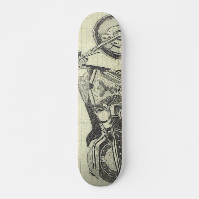 MOTORCYCLE SKATEBOARD DECK (Front)