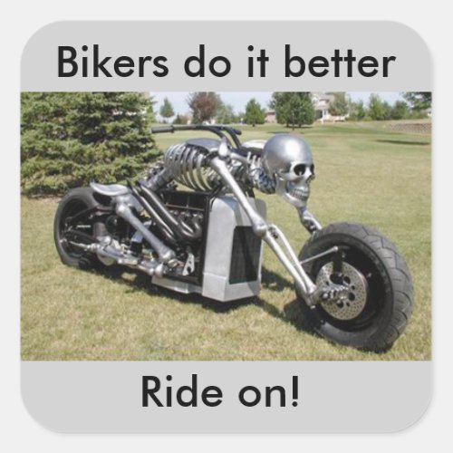 Motorcycle Skeleton style sticker