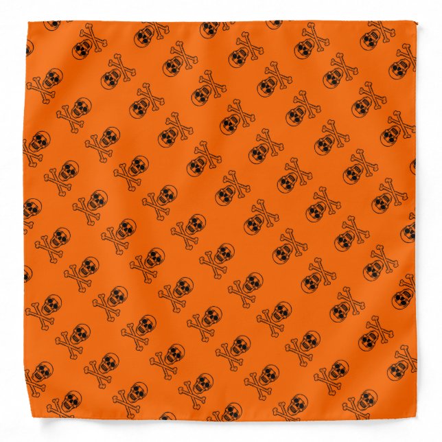 Motorcycle Skull and Bones Biker Bandana (Front)