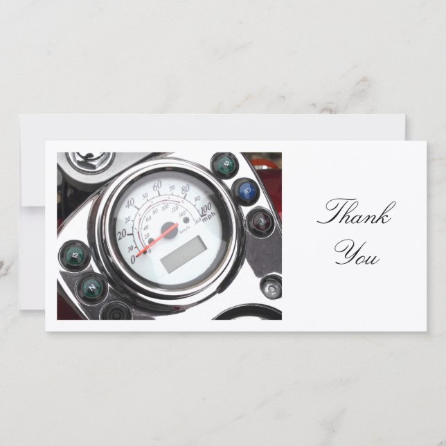 Motorcycle Spedometer - Thank You (Front)
