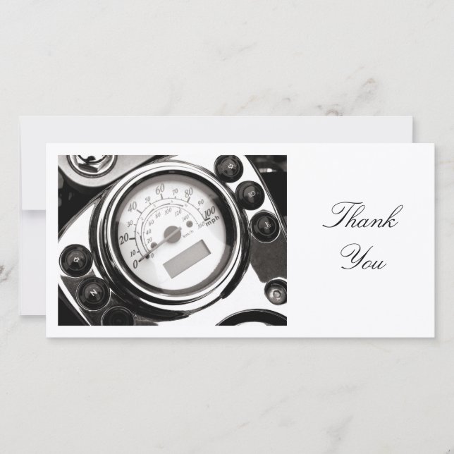Motorcycle Spedometer - Thank You (Front)