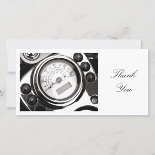 Motorcycle Spedometer - Thank You Card