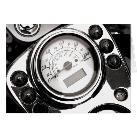 Motorcycle Speedometer Cards (Front Horizontal)