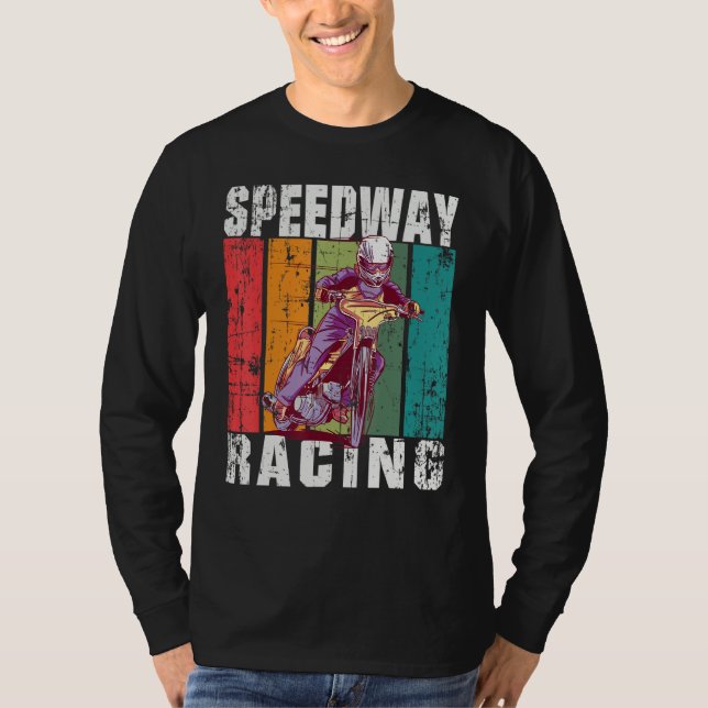 Motorcycle Speedway Racing Flat Track T-Shirt (Front)