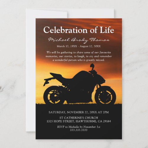 Motorcycle Sunset | Celebration Of Life