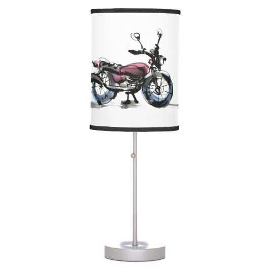 Motorcycle Table Lamp (Front)