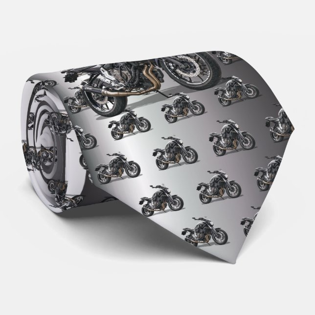 Motorcycle - The Dream Bike Neck Tie (Rolled)
