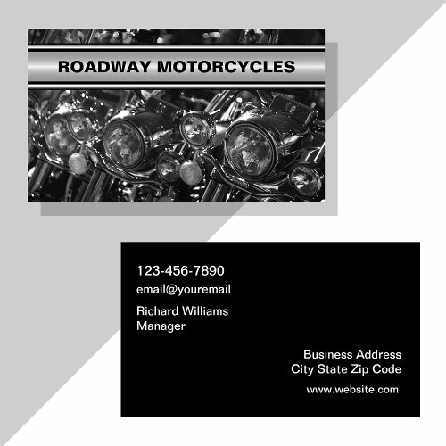 Motorcycle Theme Cool Business Cards