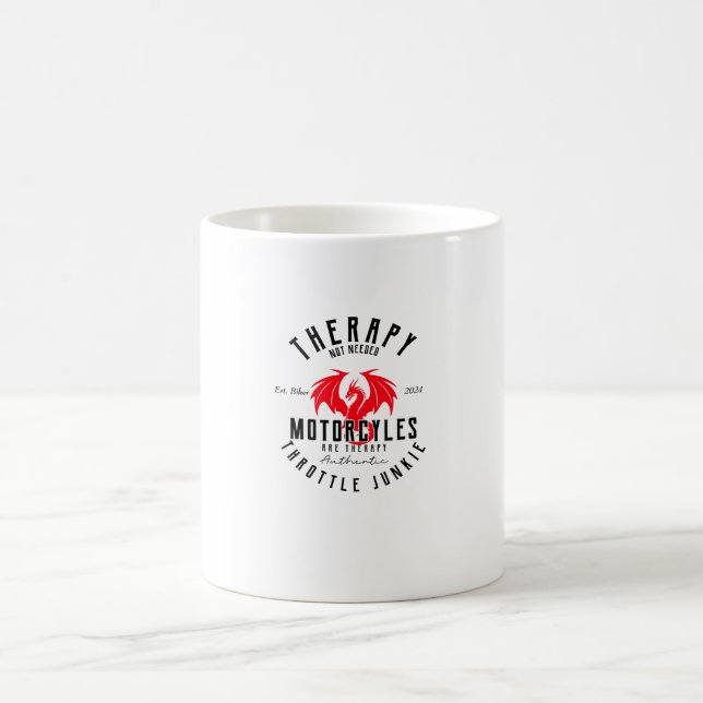 Motorcycle Therapy Coffee Mug (Center)