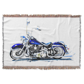 Motorcycle Throw Blanket