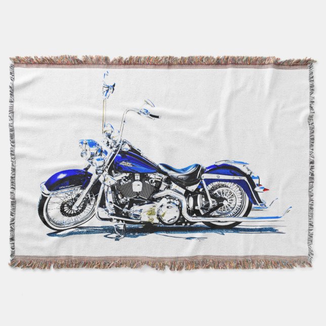 Motorcycle Throw Blanket (Front)