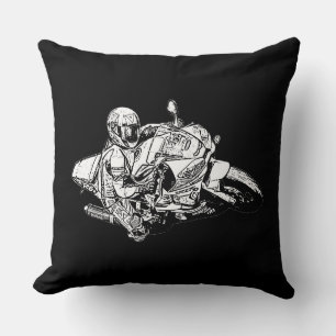 Motorcycle   throw pillow