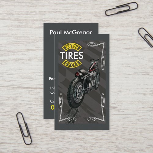 Motorcycle Tires Business Card