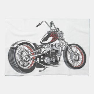 Motorcycle. Towel