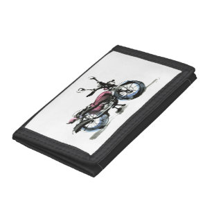 Motorcycle Trifold Wallet