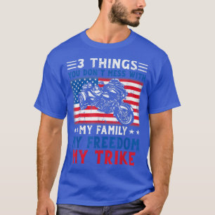 Motorcycle Trike American Biker Rules Funny T-Shirt