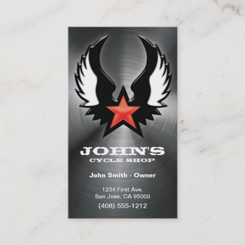 Motorcycle, Truck, or Auto Shop Business Card