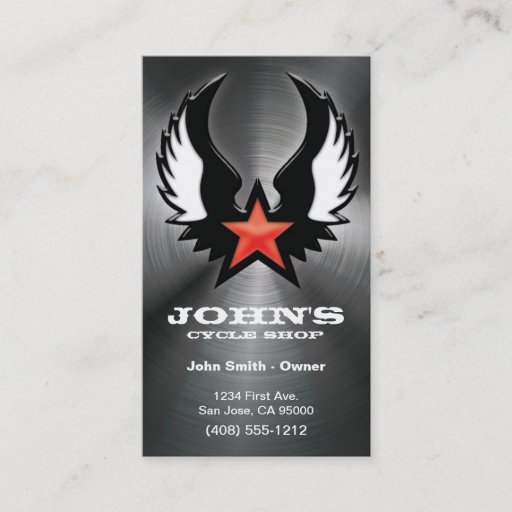 Customizable Motorcycle, Truck, or Auto Shop Business Card