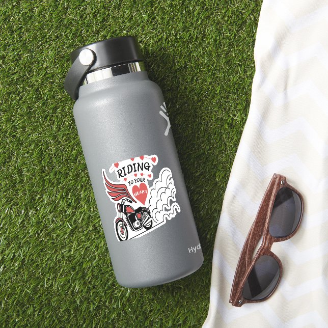 Motorcycle Valentine Sticker (HydroFlask Insitu)
