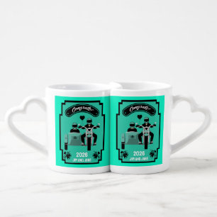 Motorcycle Wedding Gifts For Couple Coffee Mug Set