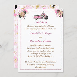 Motorcycle Wedding Invitation