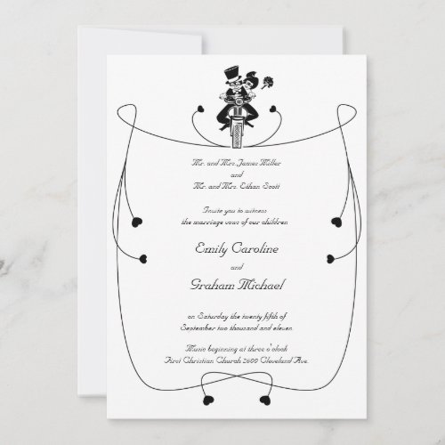 Motorcycle Wedding Invitation