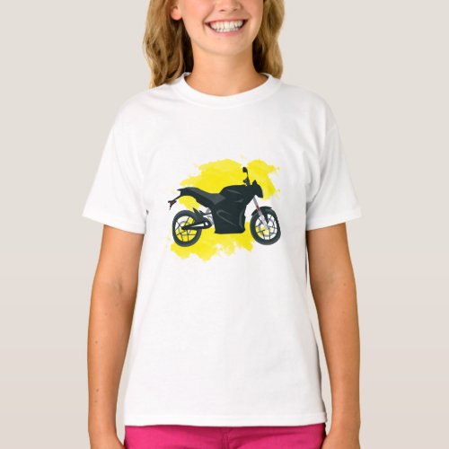 Motorcycle Yellow Paint T_Shirt