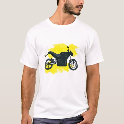 Motorcycle Yellow Paint T_Shirt